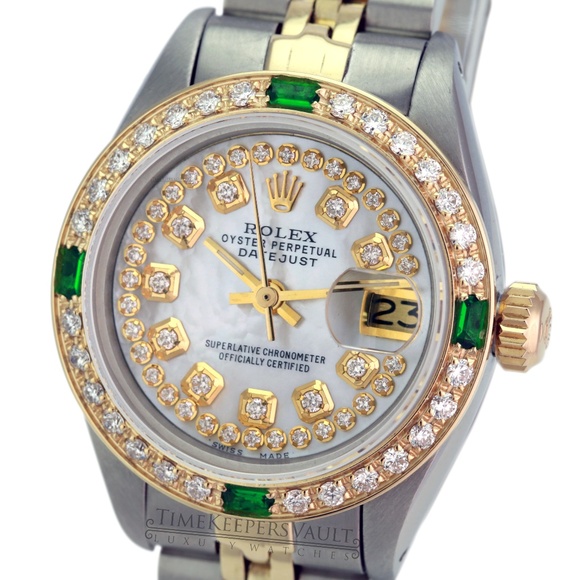 Rolex Lady Datejust White MOP Diamond Watch